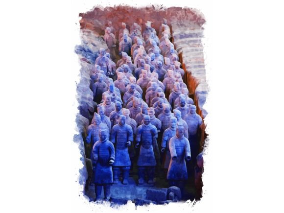 Download Terracotta Army Watercolor View - Color Collection