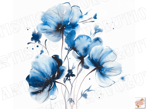 Download Abstract Watercolor Flowers Clipart Png - Color Collection