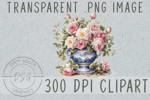Download Watercolor Flowers in Vase Clip Art - Color Collection