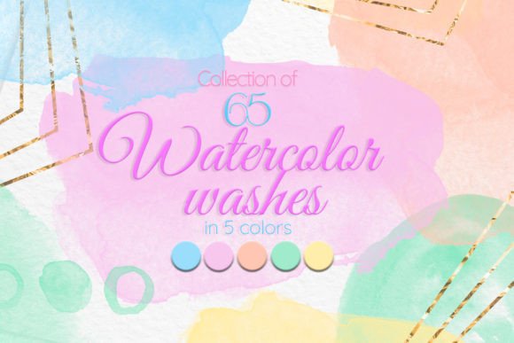 Download Colorful Watercolor Stains - Color Collection