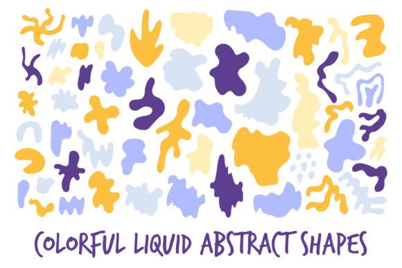 Download Colorful Liquid Abstract Shapes PNG - Color Collection