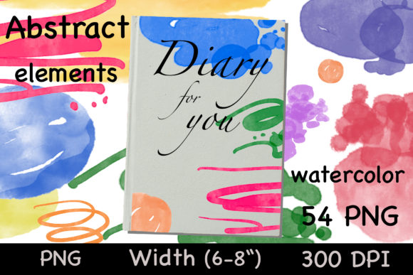 Download Watercolor Abstract Elements - Color Collection