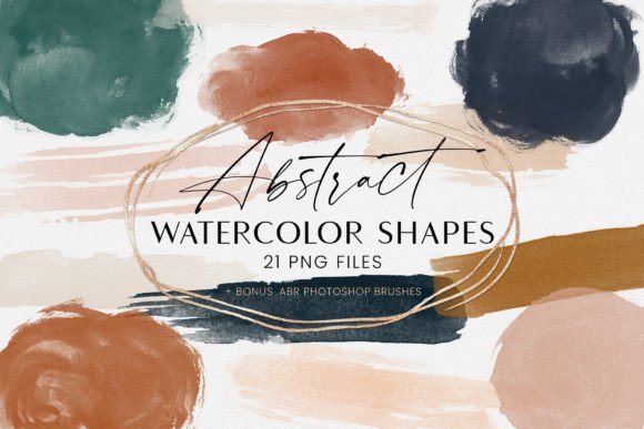 Download Abstract Watercolor Shapes Forms Brushes - Color Collection