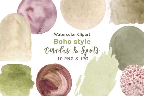 Download Spot Fill Circle Watercolor Clipart PNG - Color Collection