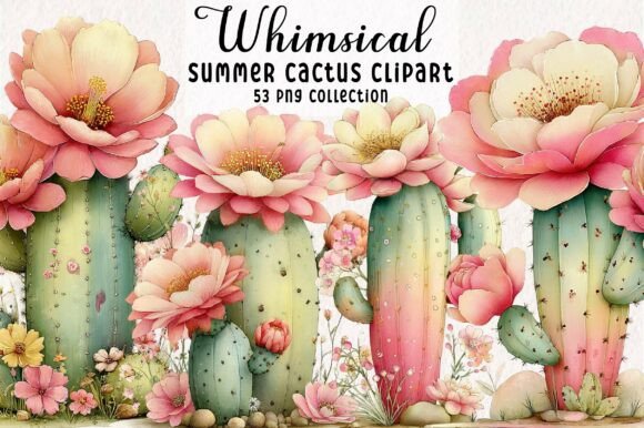 Download Whimsical Summer Cactus Clipart - Whimsical Collection