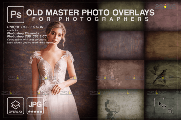 Download Fine Art Textures Photoshop Overlays Old - Premium Bundle