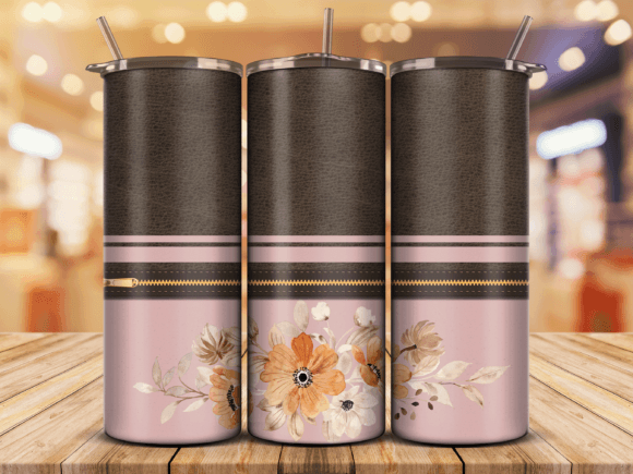 Download Brown Leather, Watercolor Tumbler Wrap - Color Collection
