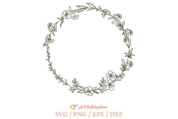Download Wreath Svg, Circle Frame Monogram Svg - Premium Resources