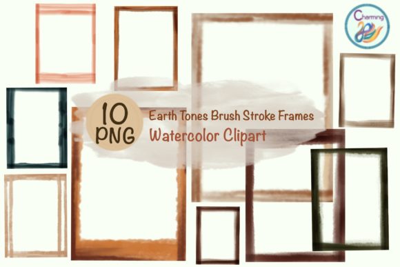 Download Watercolor Frames : Earth Tones - Color Collection