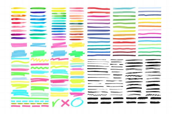 Download Marker Lines. Color Ink Pen Brush Stroke - Color Collection