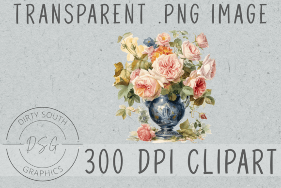 Download Watercolor Flowers in Vase Clip Art - Color Collection