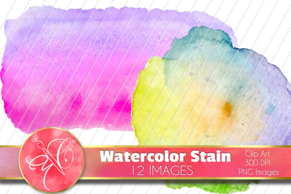 Download Watercolor Stains Clip Art, 12 Images - Color Collection