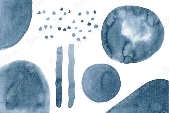 Download Abstract Geometric Watercolor Shapes Set - Color Collection