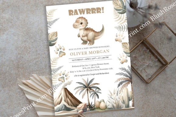 Download Earthy Colors Cute Baby Dinosaur Neutral - Color Collection