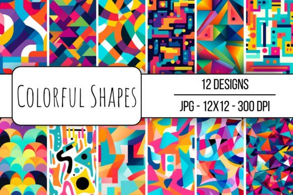 Download Colorful Shapes Seamless Pattern - Color Collection