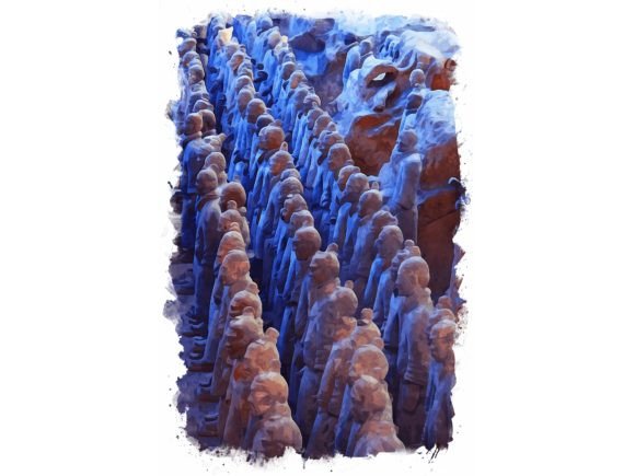 Download Terracotta Army Watercolor View - Color Collection