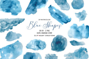Download Blue Watercolor Shapes - Color Collection