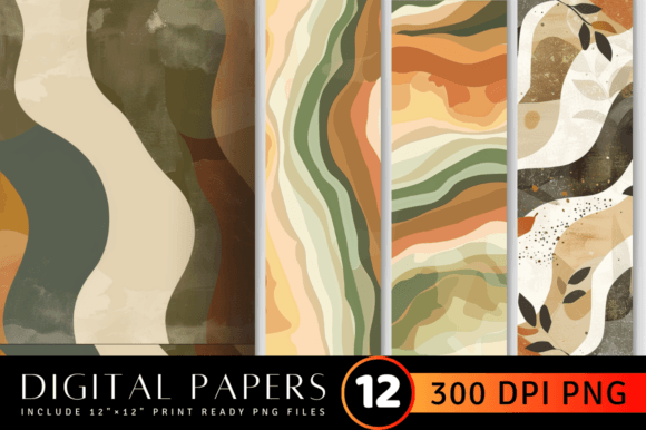 Download Earthy Colors Digital Paper Backgrounds - Color Collection