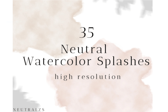 Download Neutral Watercolor Abstract Shapes - Color Collection