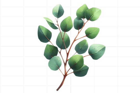 Download Eucalyptus Clipart. Watercolor Greenery - Color Collection