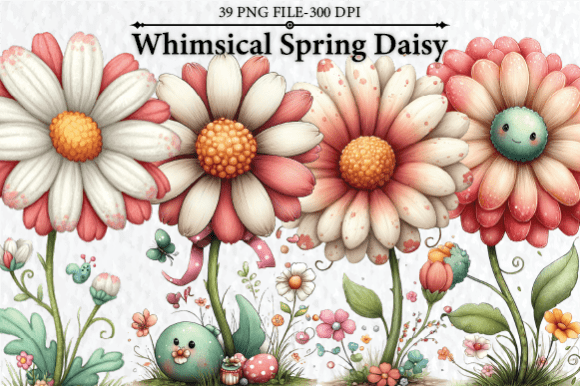 Download Whimsical Spring Daisy Clipart - Whimsical Collection