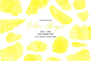 Download Yellow Watercolor Shapes - Color Collection