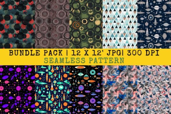 Download Bundle Abstract Colorful Shapes Pattern - Color Collection