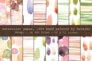 Download Hand Painted Watercolor Backgrounds - Color Collection