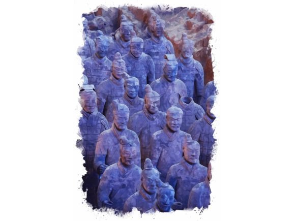 Download Terracotta Army Watercolor View - Color Collection